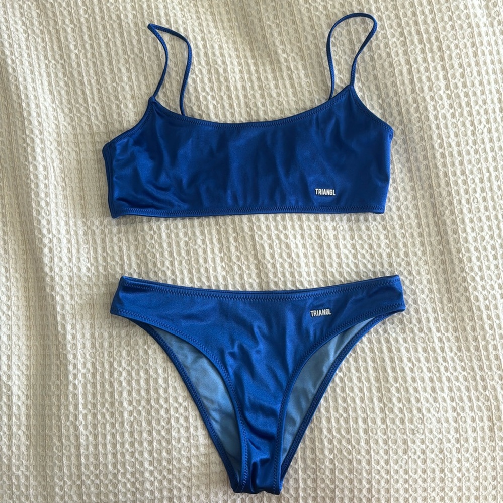 Blue Triangl Bikini